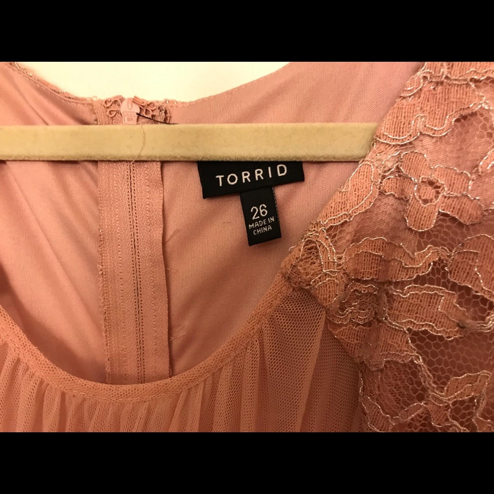 Torrid Lace Metallic Party Dress - Picture 5 of 11